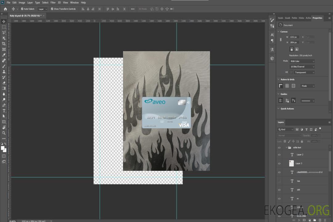 Australie Aveo Bank Visa Card Photolook , avant template Australie Aveo Bank Visa Card Photolook , avant template